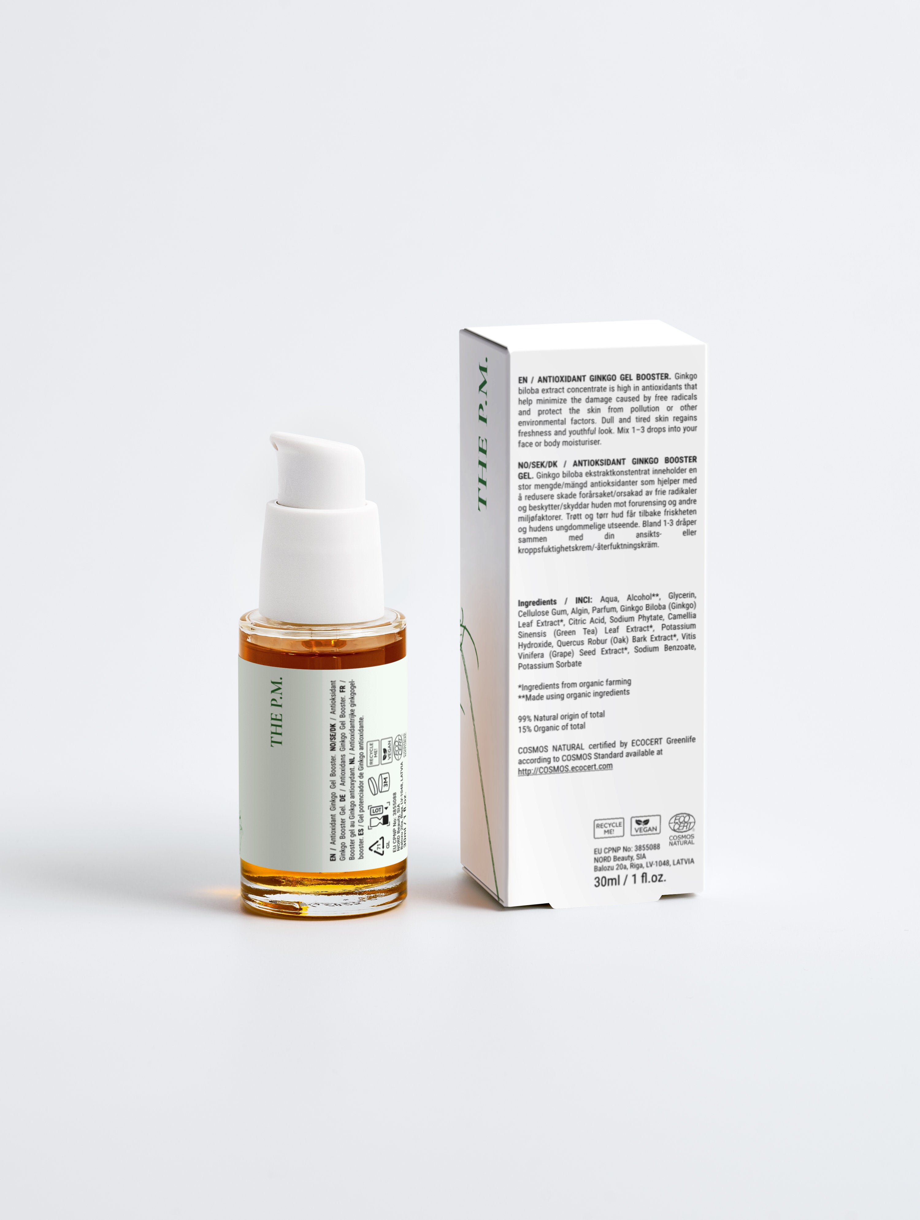 Antioxidant Ginkgo Gel Booster – Ginkgo Biloba Face & Body Booster
