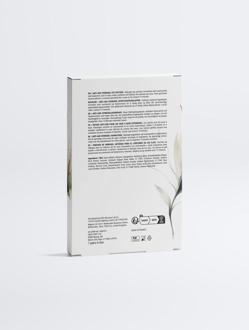 Anti-Age Hydrogel Eye Patches – Niacinamide, Hyaluronic Acid & Gold