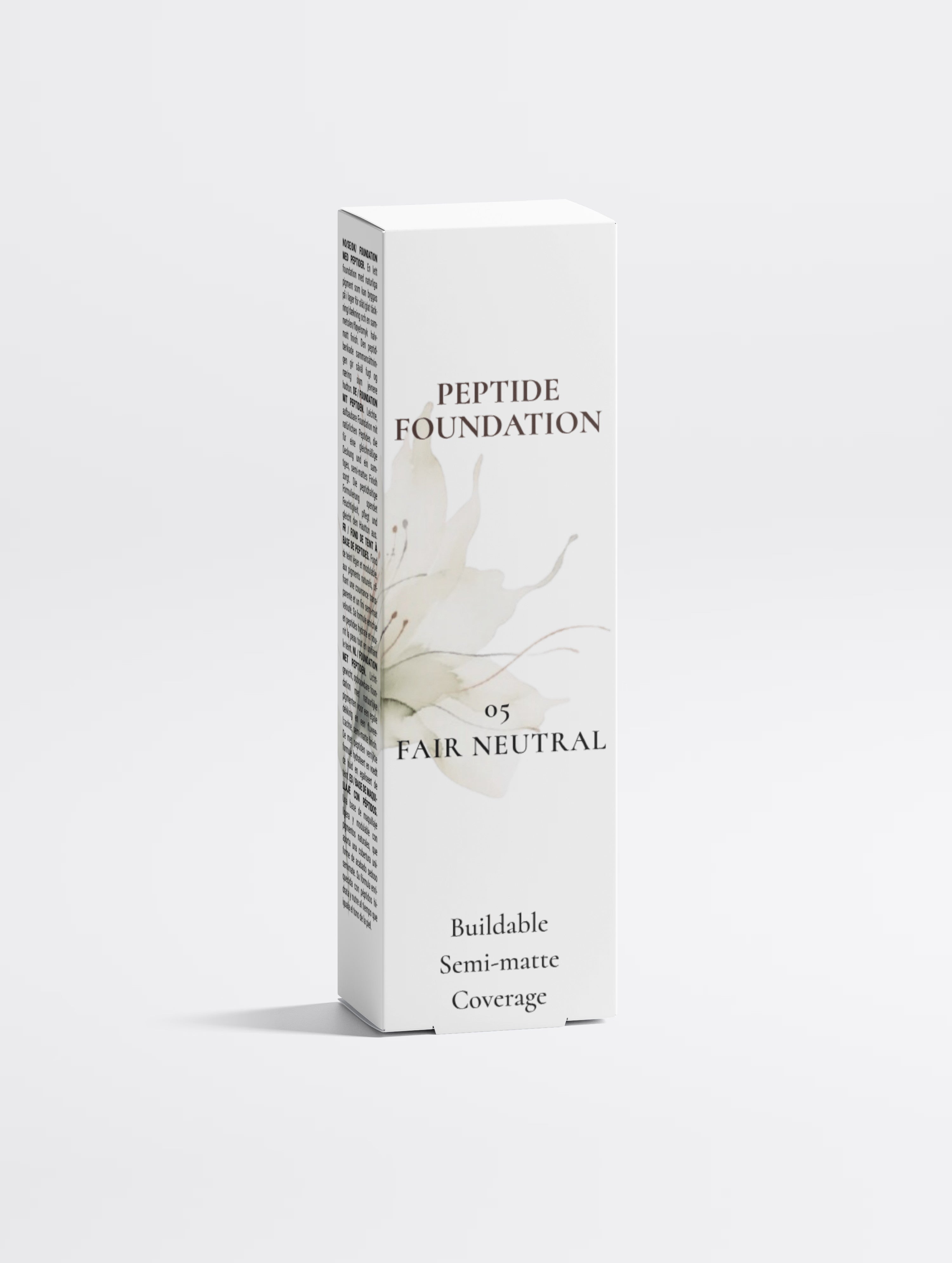 Peptide Foundation – Buildable Semi-Matte Coverage | Shade 05 Fair Neutral