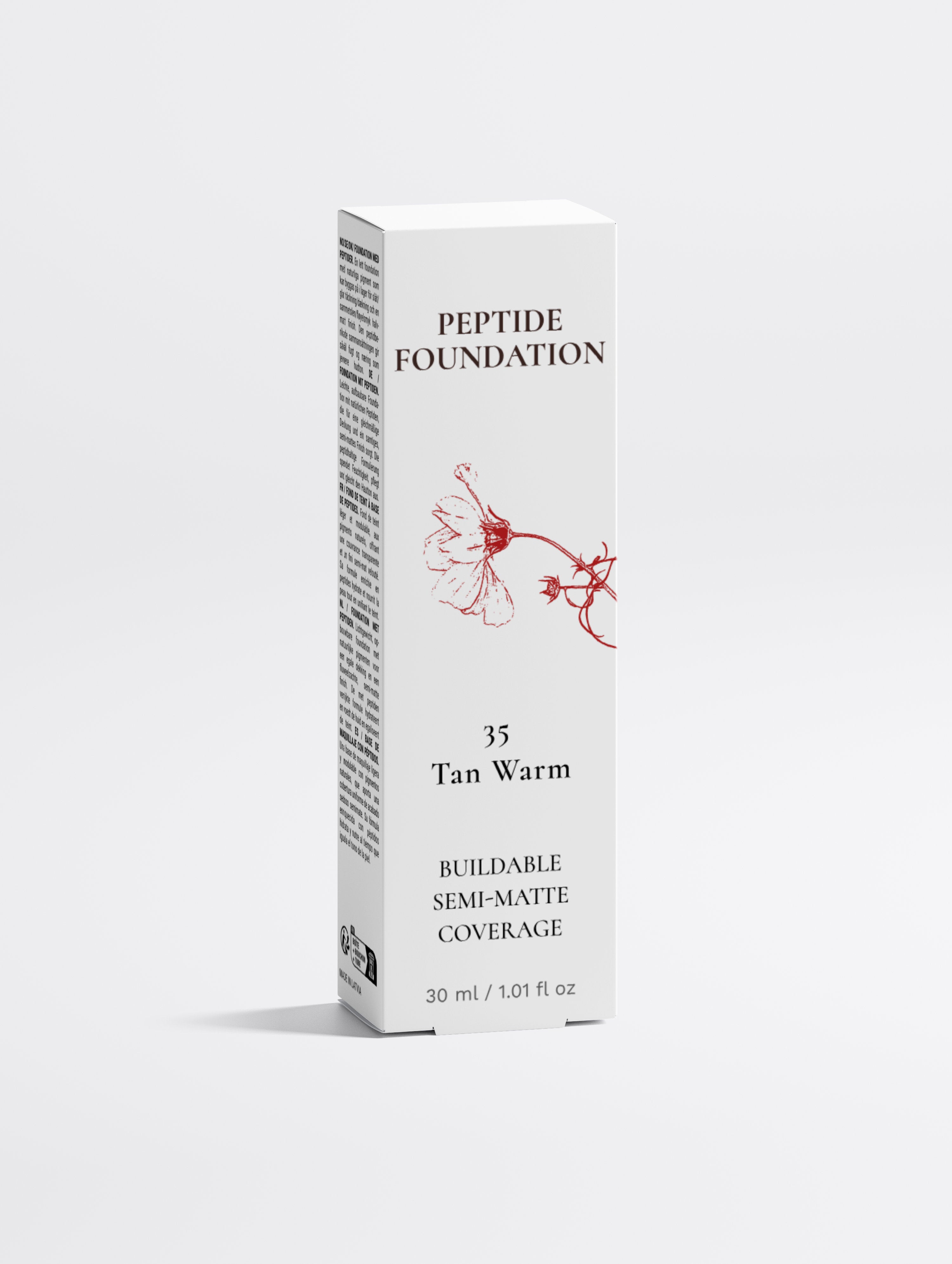 Peptide Foundation – Buildable Semi-Matte Coverage | Shade 35 Tan Warm
