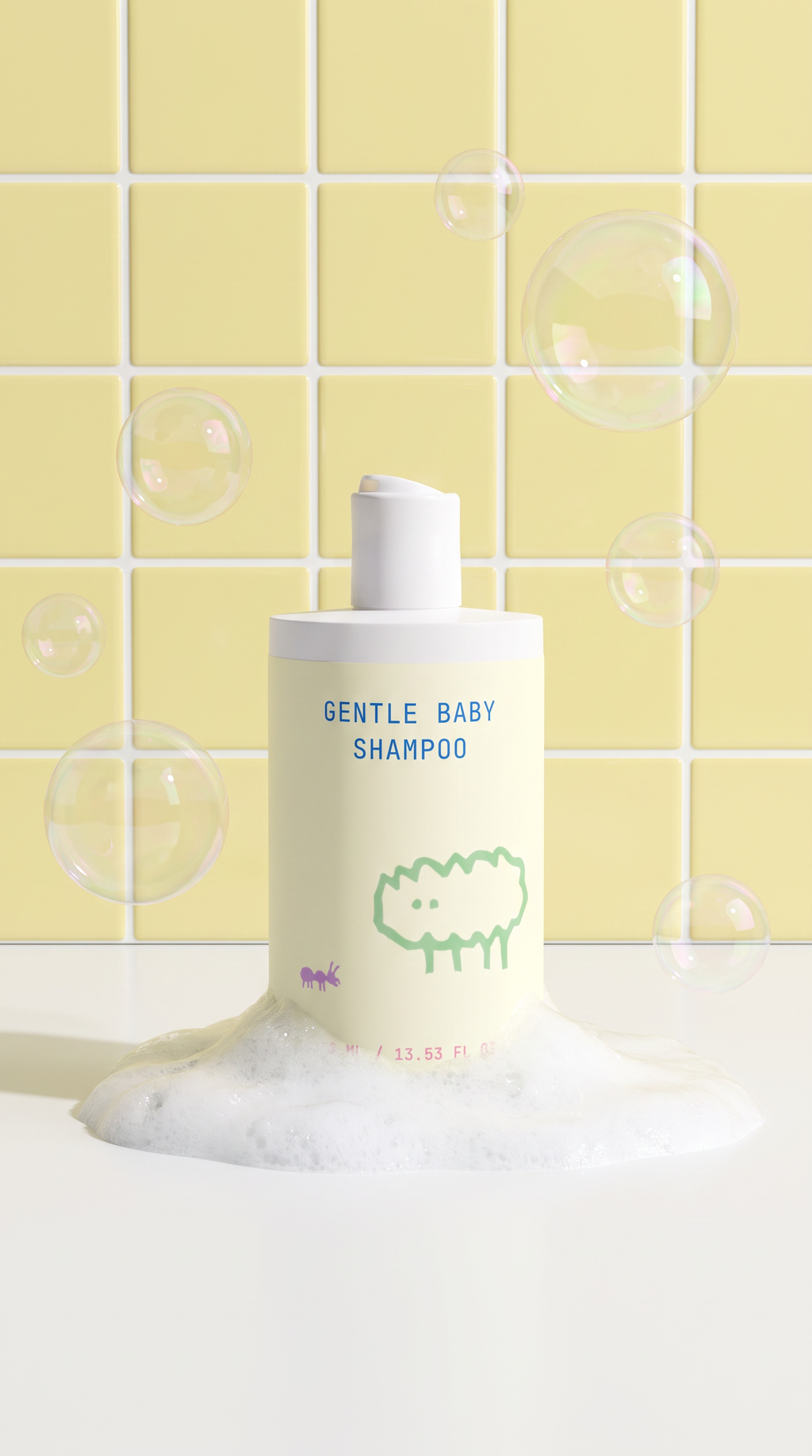 Gentle Baby Shampoo – Organic Aloe, Prebiotics & Linden Flower | Ultra-Mild