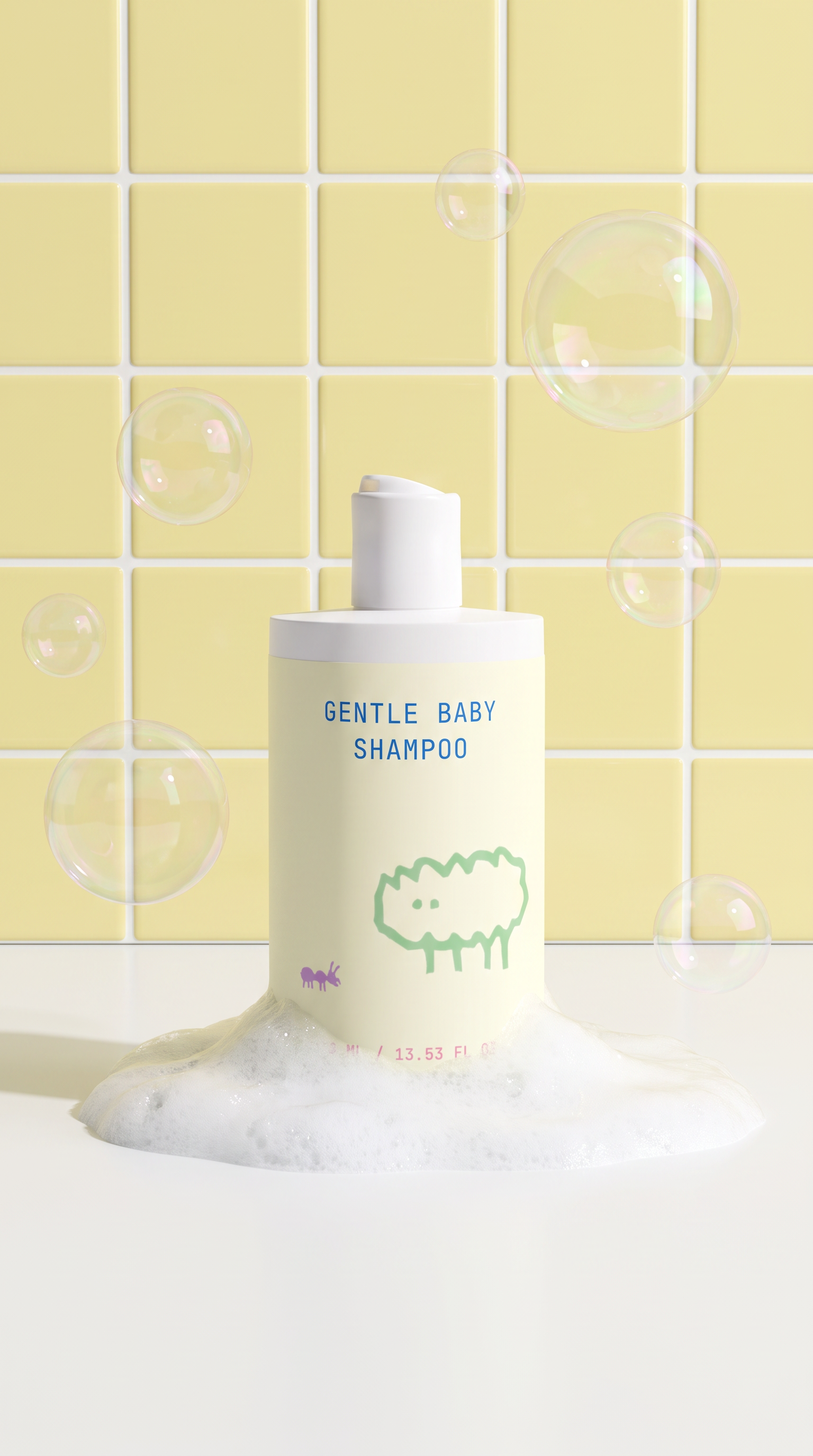Gentle Baby Shampoo – Organic Aloe, Prebiotics & Linden Flower | Ultra-Mild