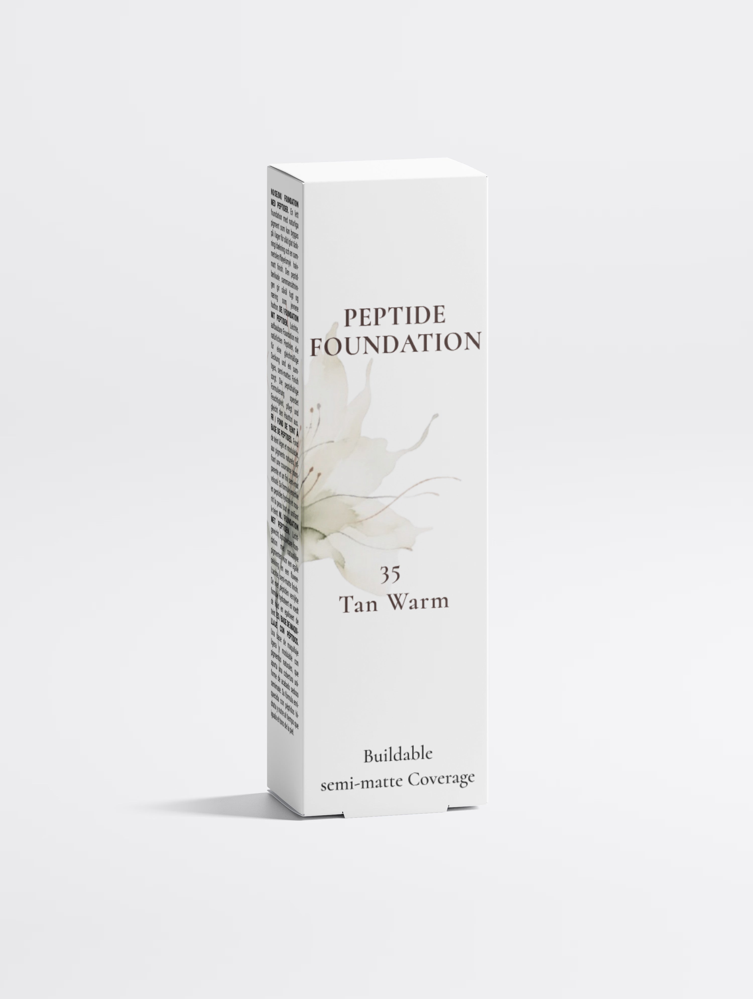 Peptide Foundation – Buildable Semi-Matte Coverage | Shade 35 Tan Warm