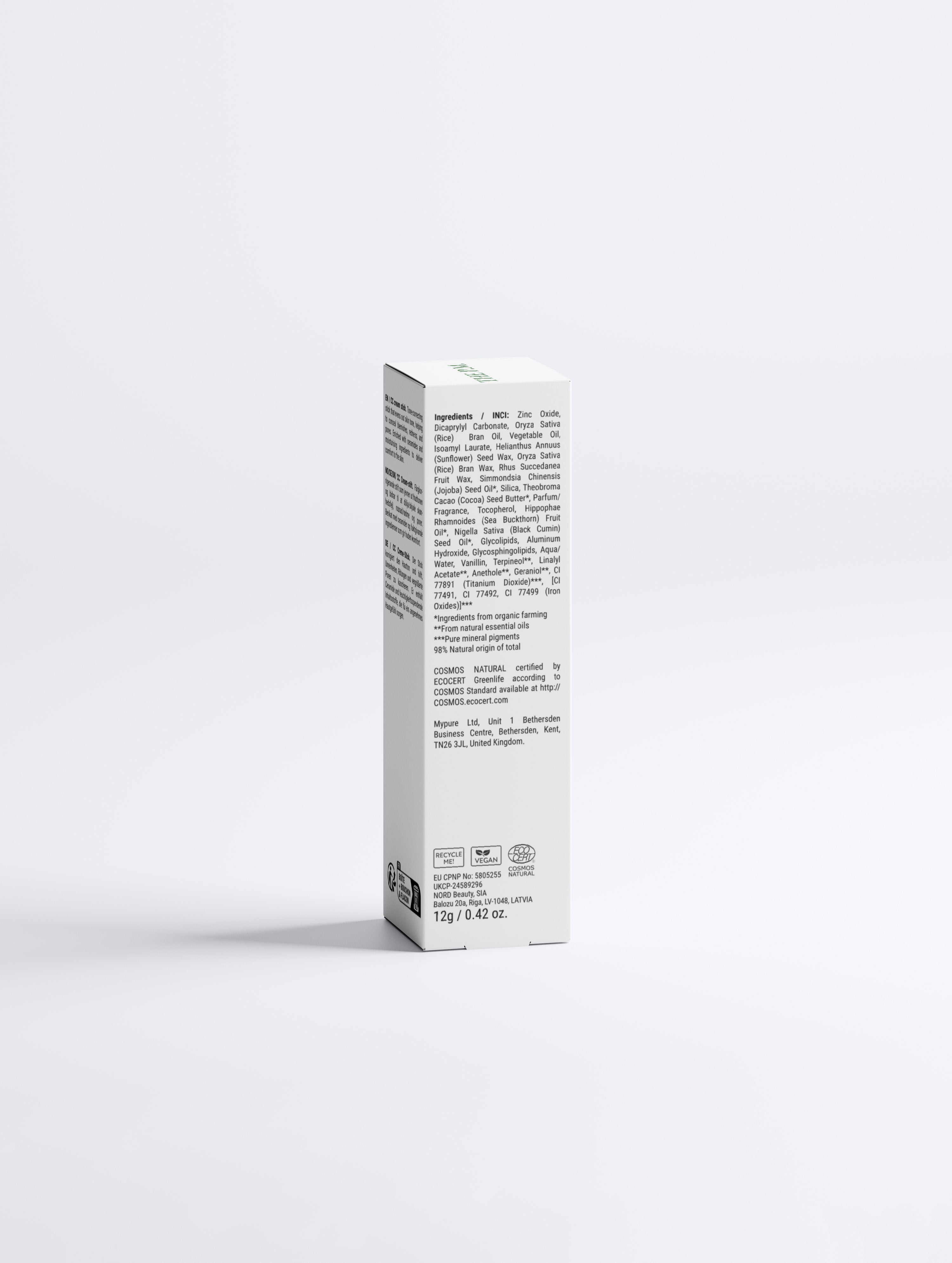 CC Cream Stick SPF30 – Ceramide & Cocoa Butter | Shade 20 Light