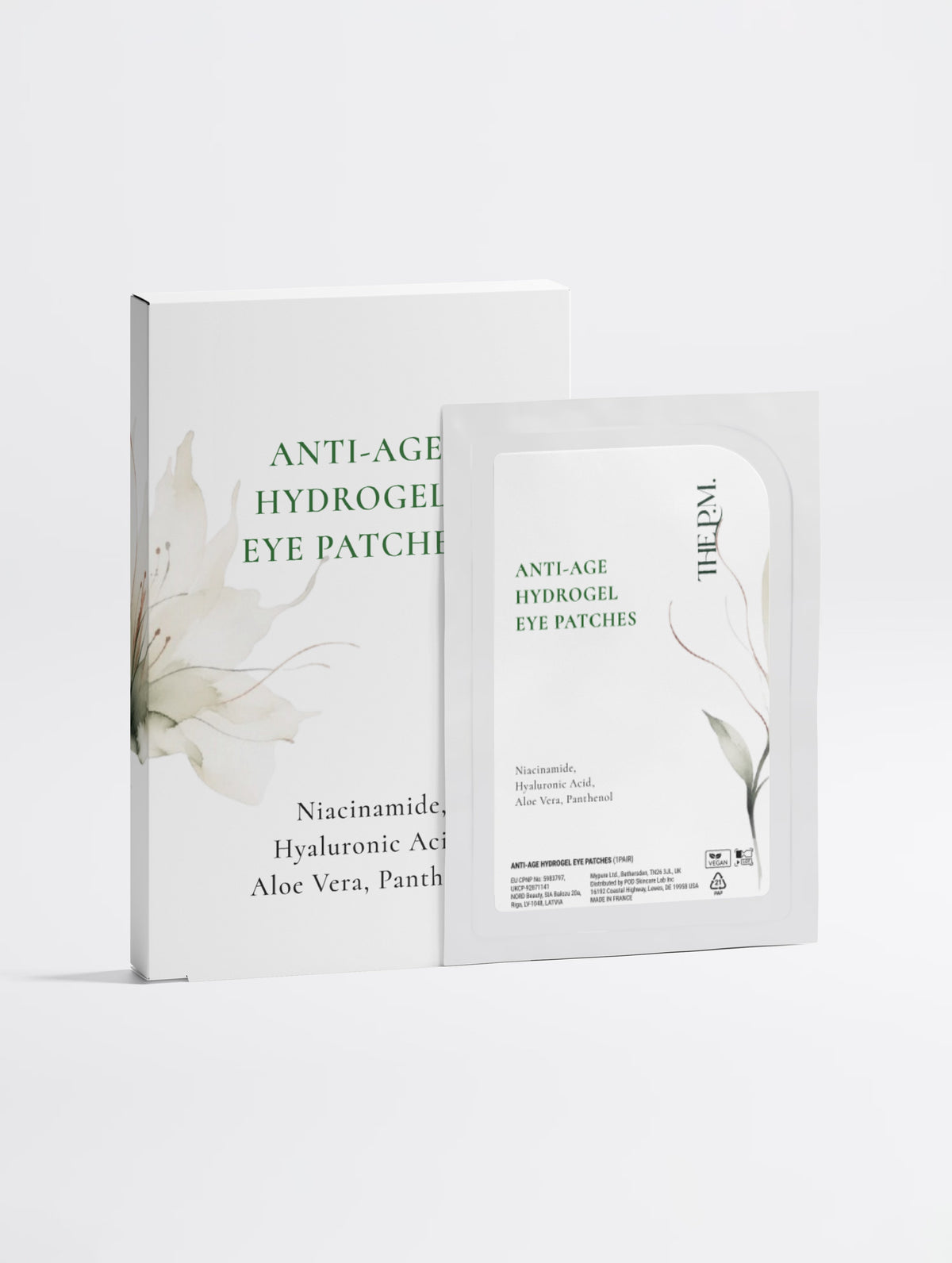 Anti-Age Hydrogel Eye Patches – Niacinamide, Hyaluronic Acid & Gold