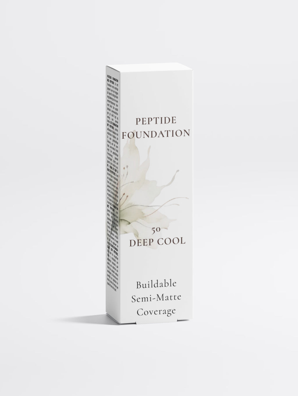 Peptide Foundation, 50 Deep Cool - Buildable, Semi-Matte Coverage