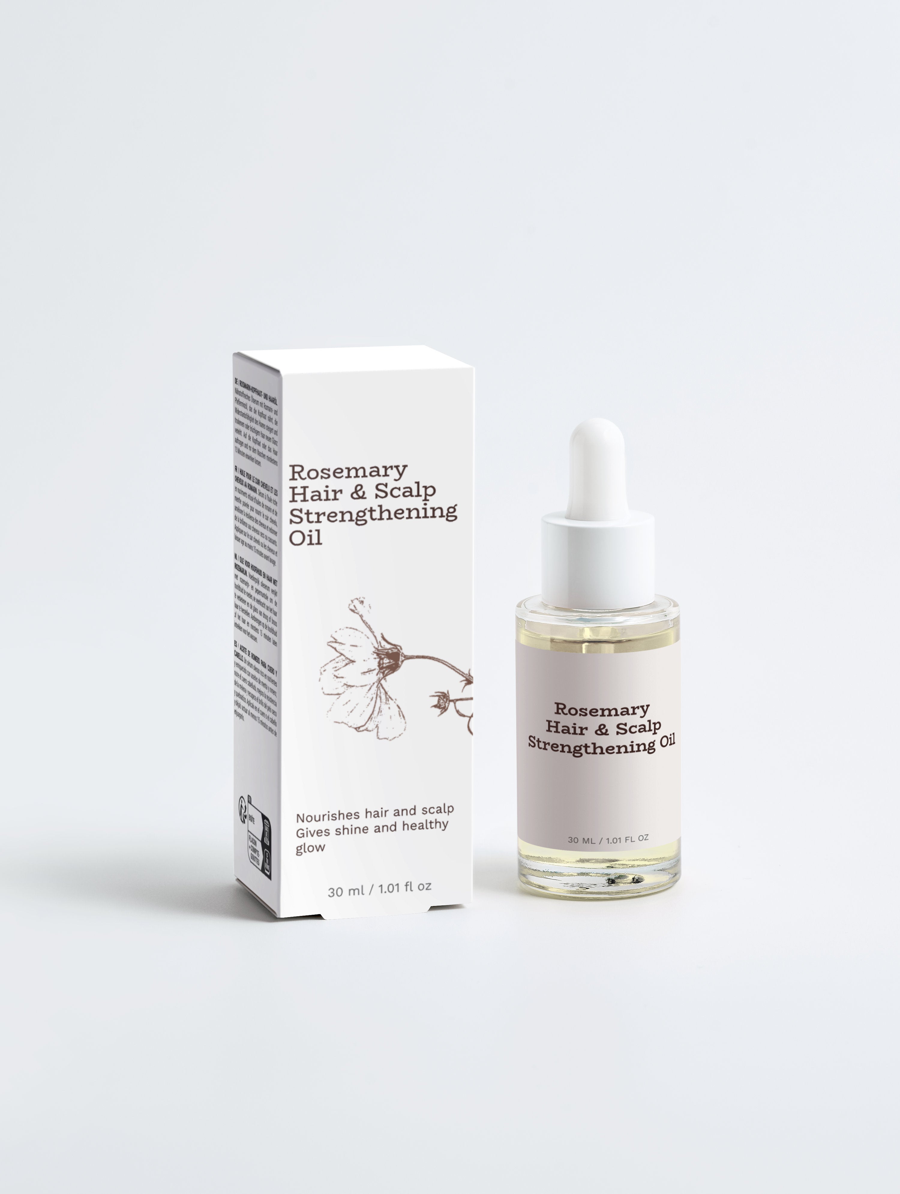 Rosemary Hair & Scalp Oil – Strengthening Treatment with Peppermint