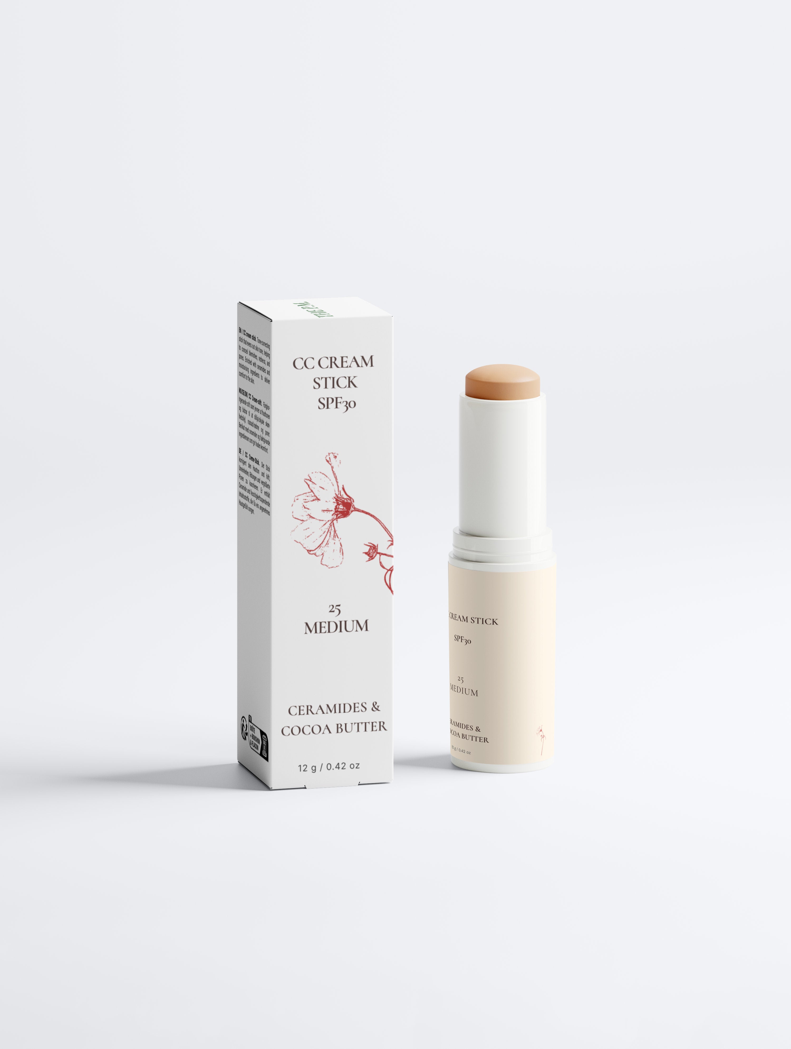 CC Cream Stick SPF30 – Ceramide & Cocoa Butter | Shade 25 Medium