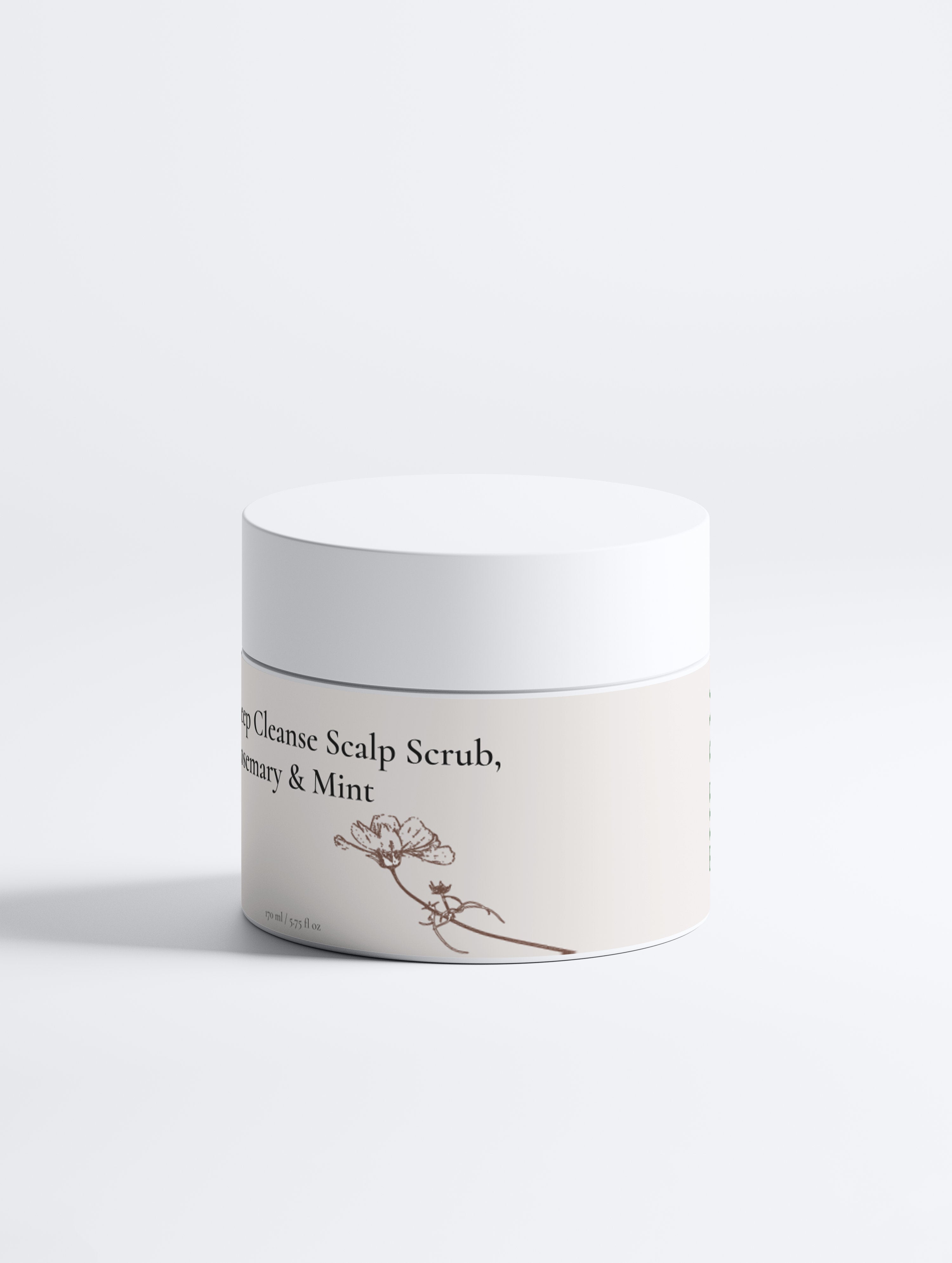 Deep Cleanse Scalp Scrub – Rosemary & Mint | Natural Exfoliant