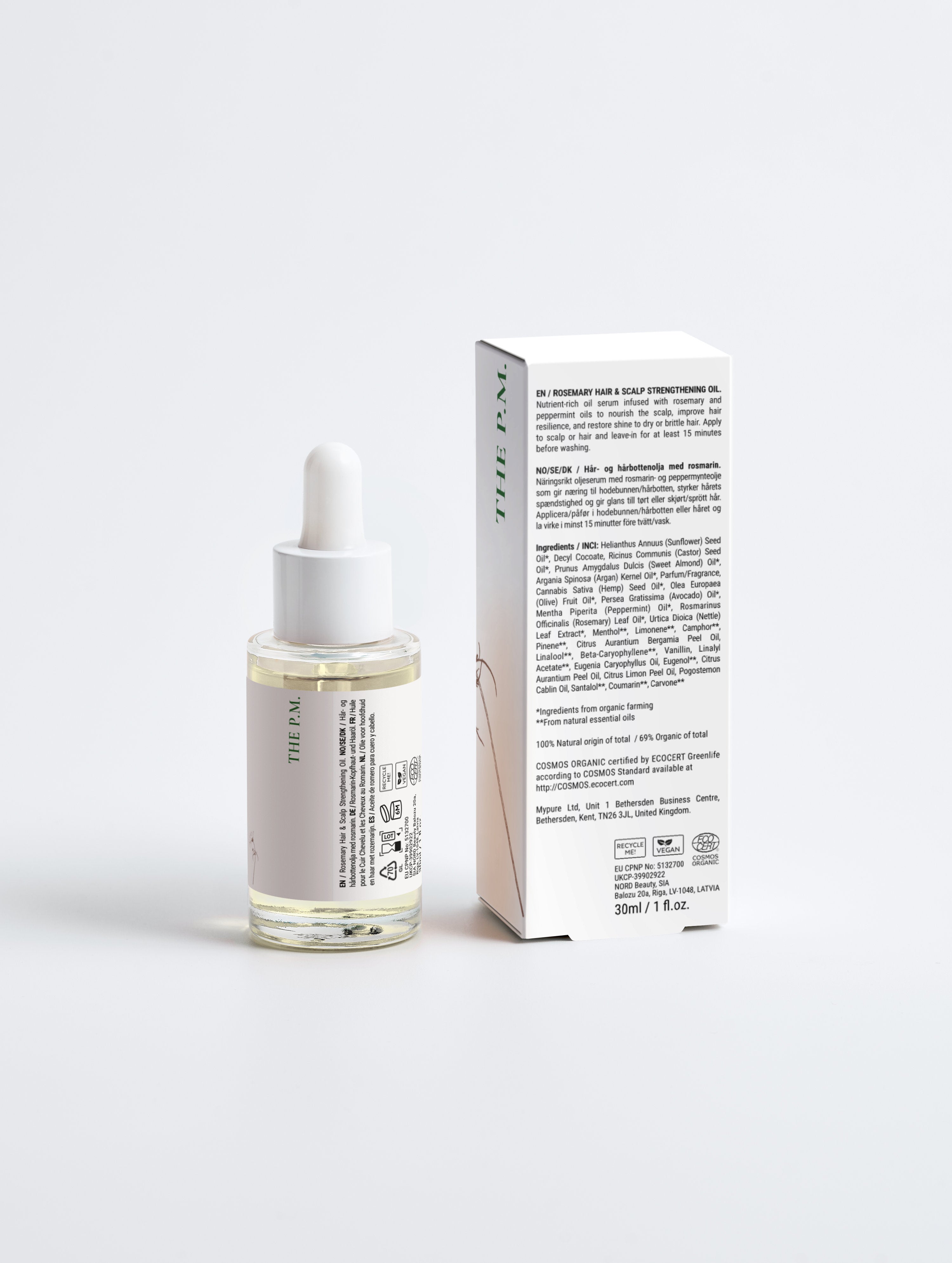 Rosemary Hair & Scalp Oil – Strengthening Treatment with Peppermint