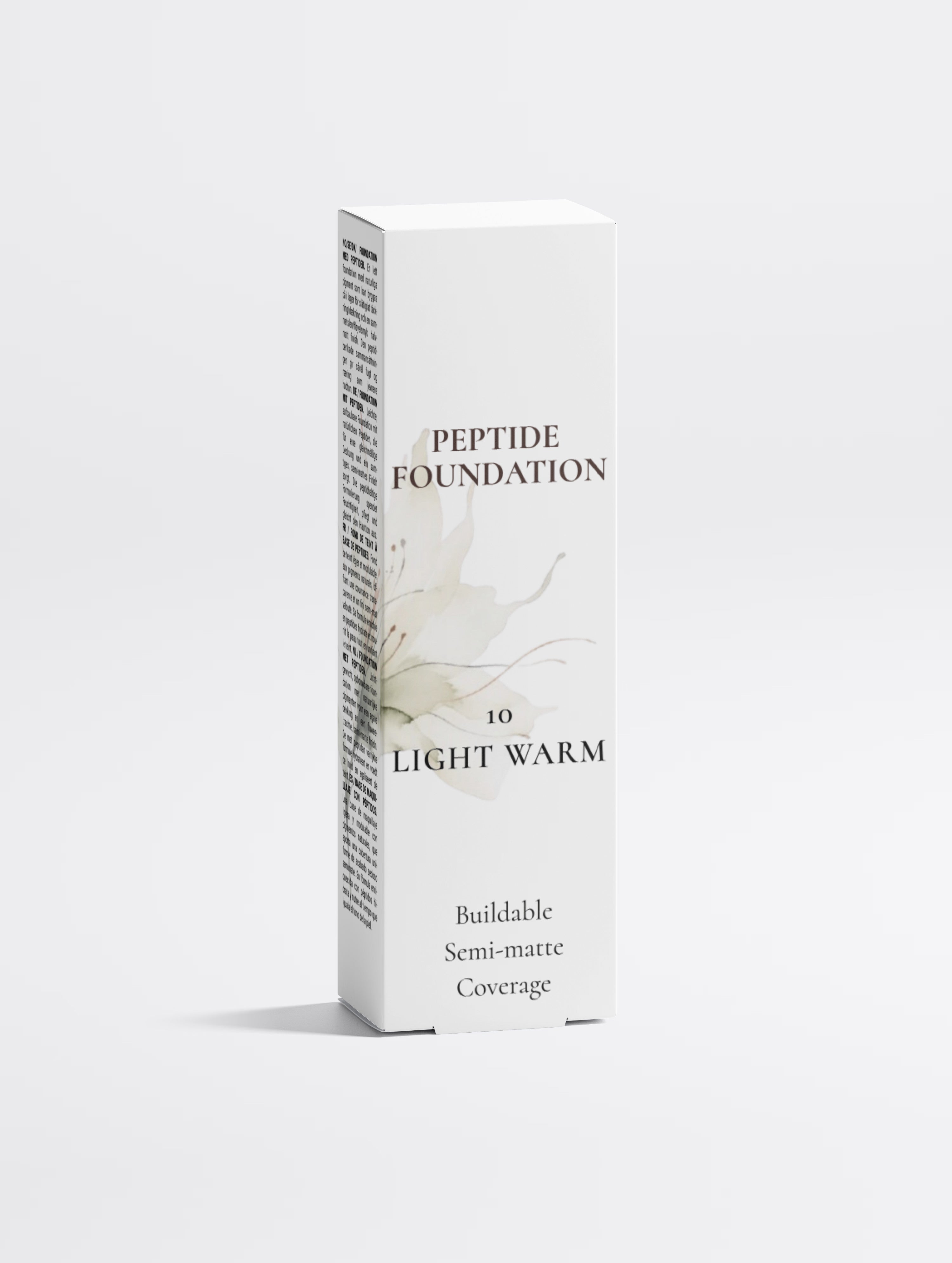 Peptide Foundation – Buildable Semi-Matte Coverage | Shade 10 Light Warm
