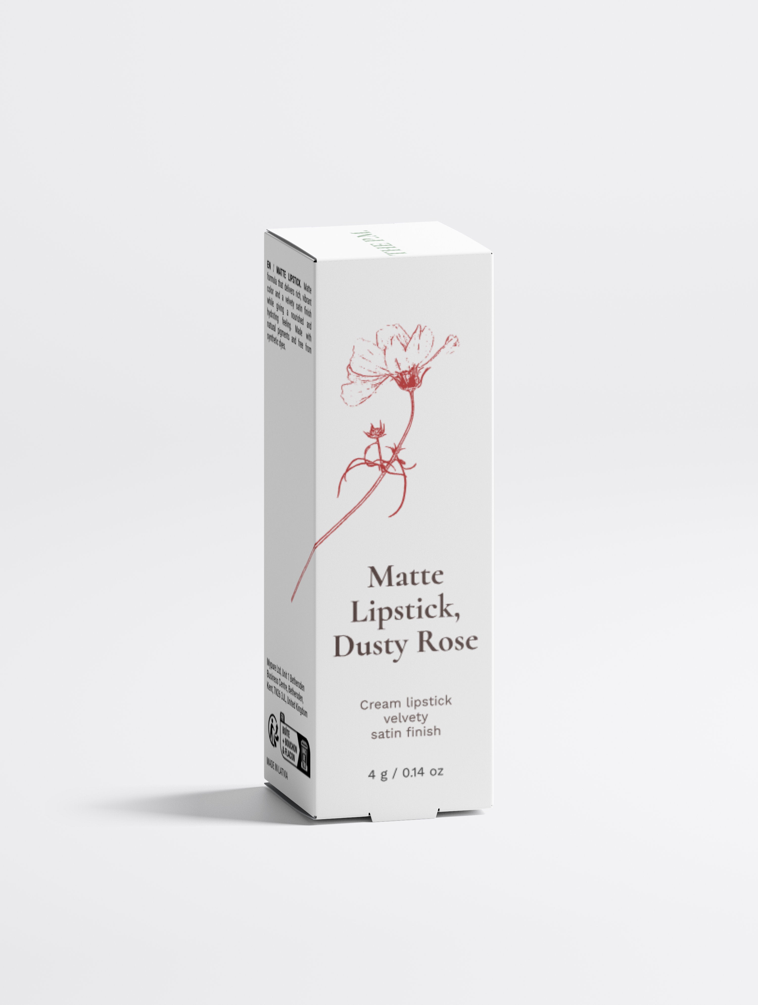 Matte Lipstick – Velvety Satin Finish | Shade Dusty Rose