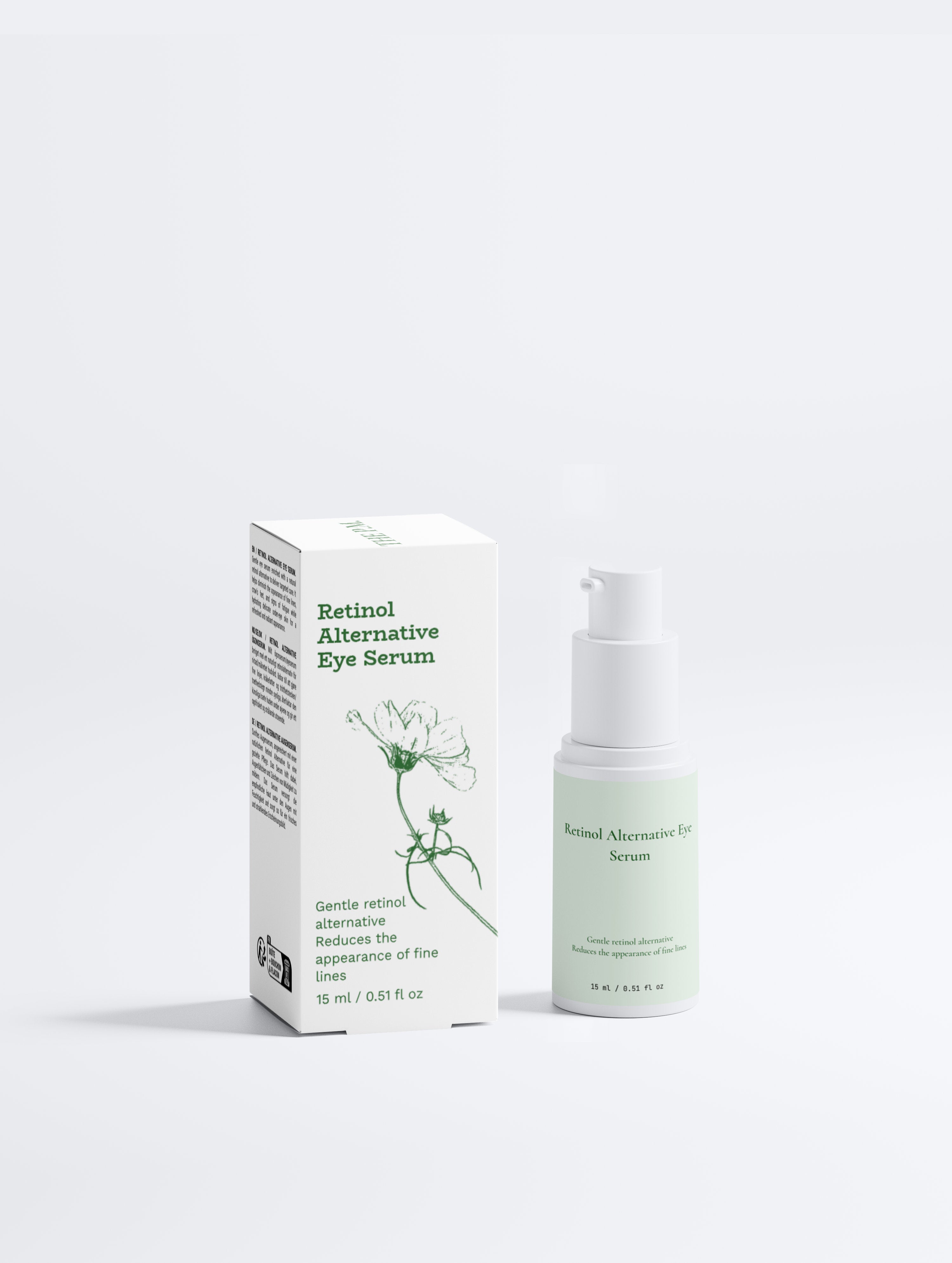 Retinol Alternative Eye Serum – Bidens Pilosa, Hyaluronic Acid & Vitamins C+E