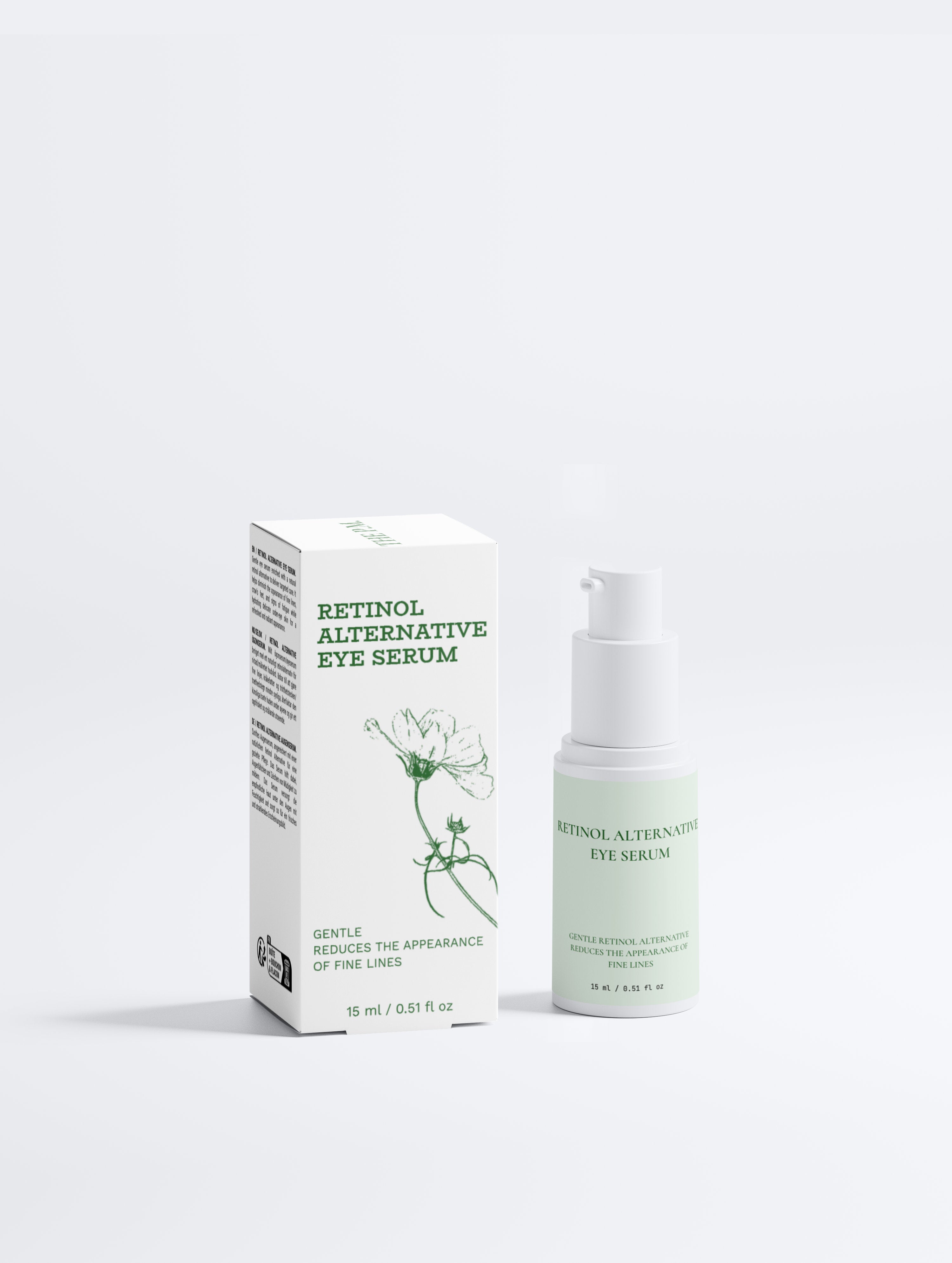 Retinol Alternative Eye Serum – Bidens Pilosa, Hyaluronic Acid & Vitamins C+E