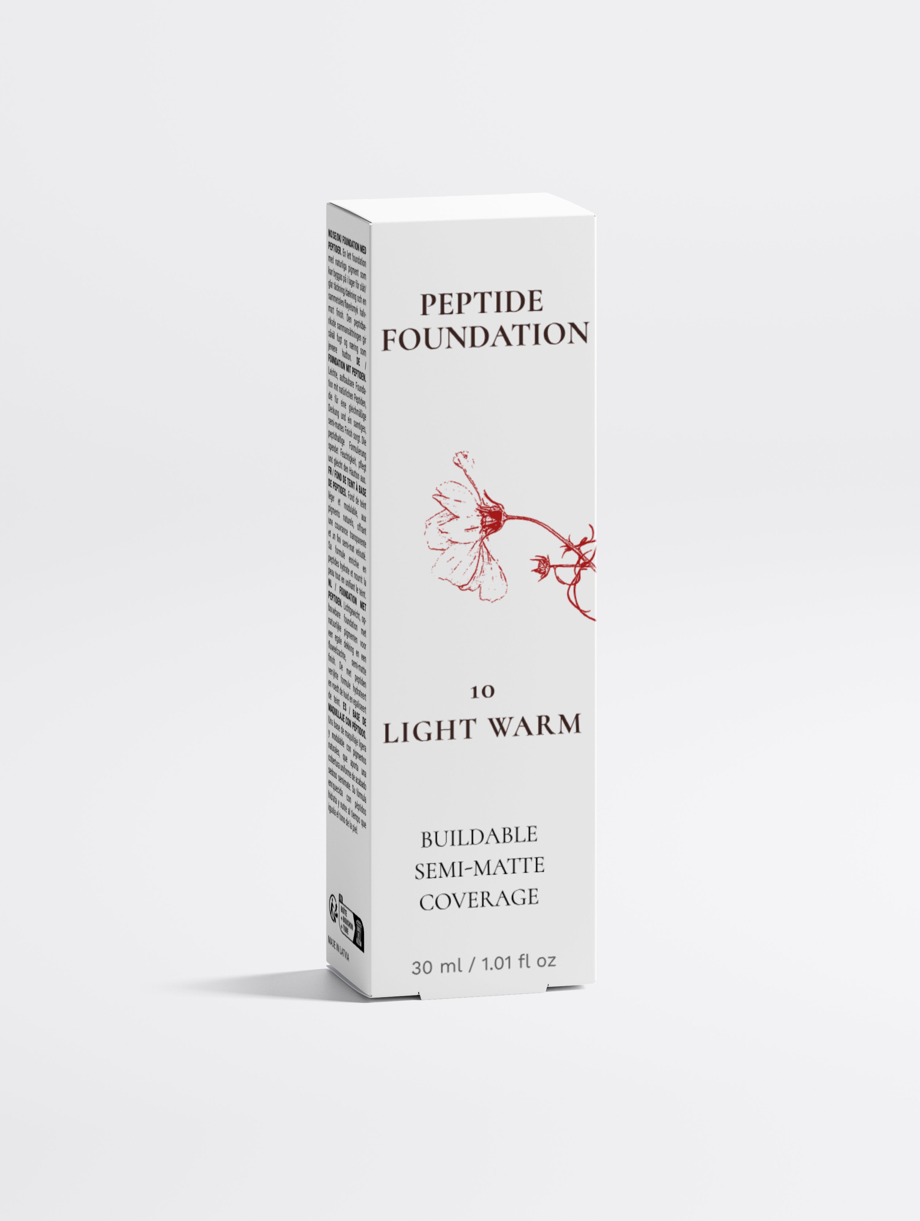 Peptide Foundation – Buildable Semi-Matte Coverage | Shade 10 Light Warm